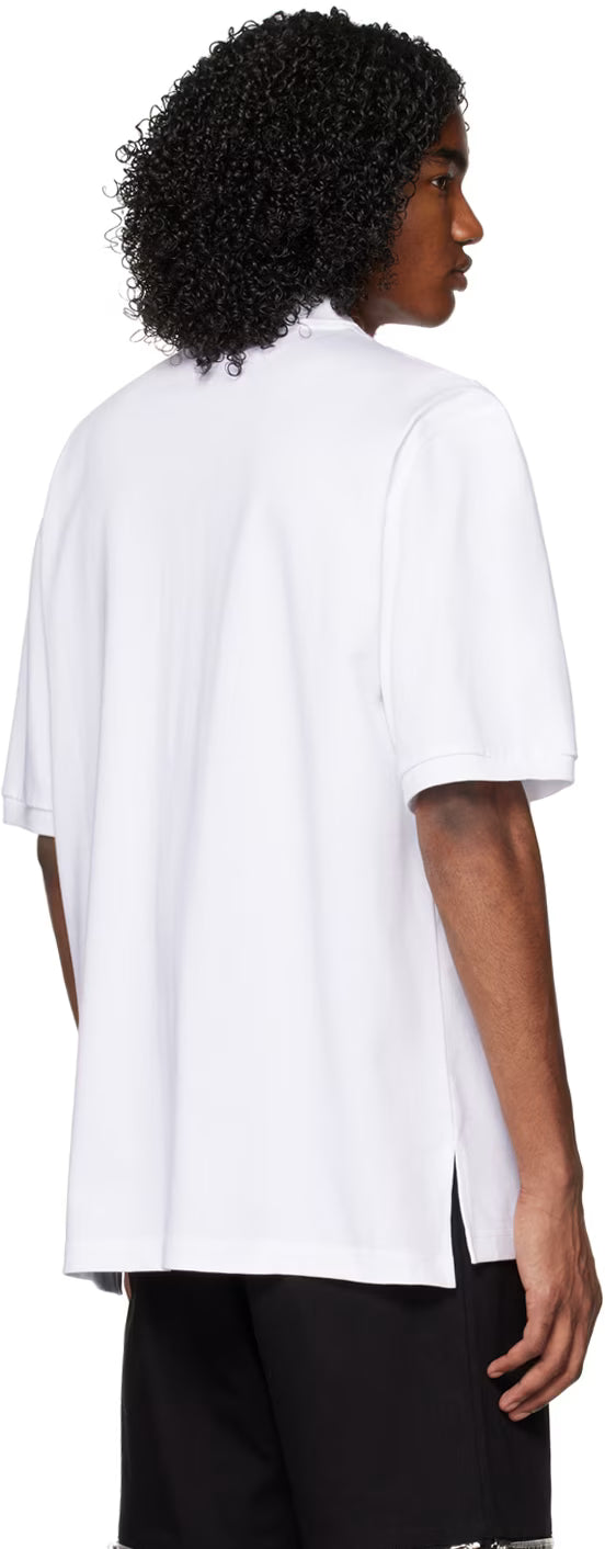 White Double Smiley Polo