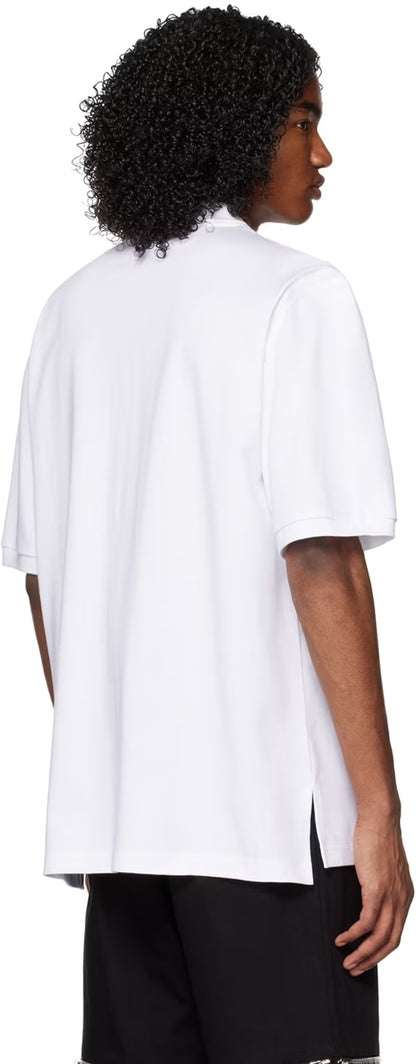 White Double Smiley Polo