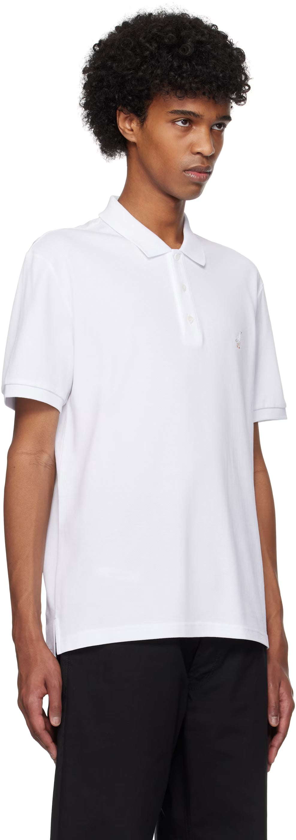 White Goose Embroidery Polo