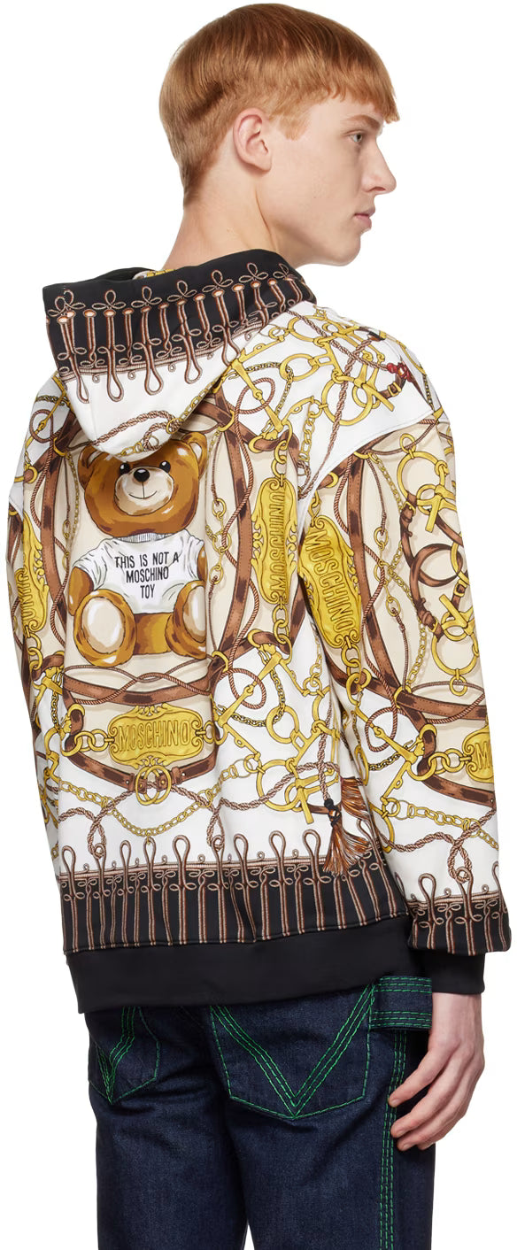 White Graphic Hoodie