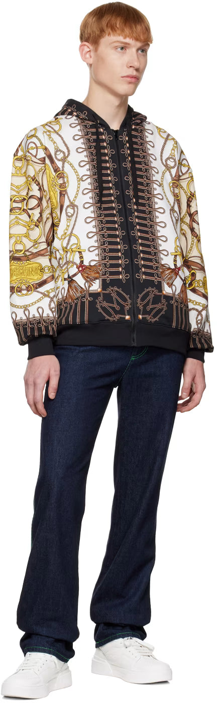 White Graphic Hoodie