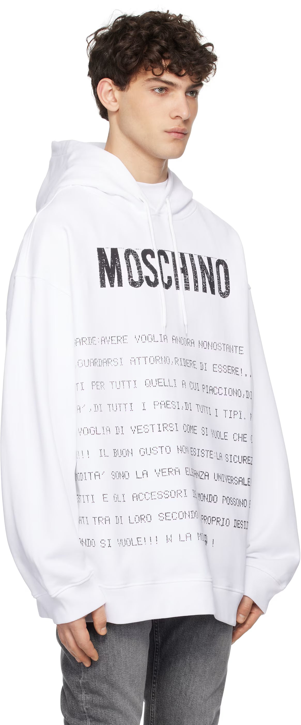 White Message Hoodie