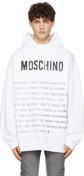 White Message Hoodie