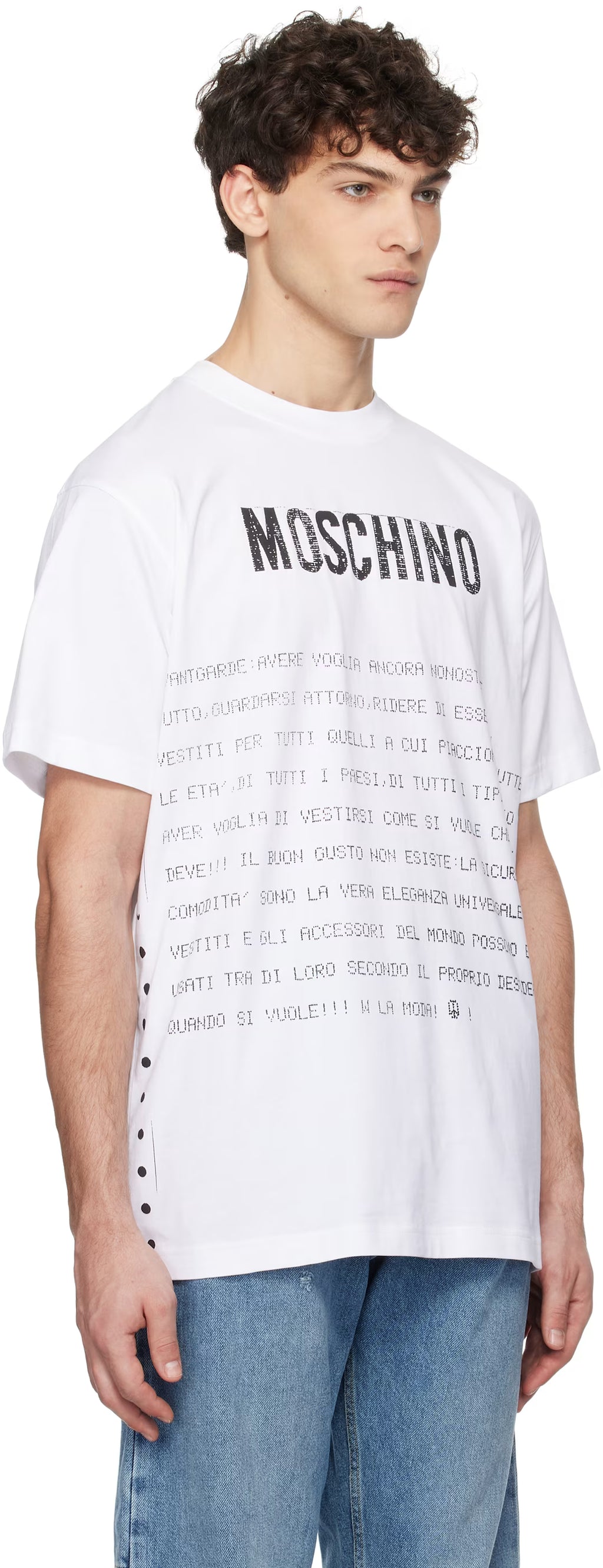 White Message Print T-shirt