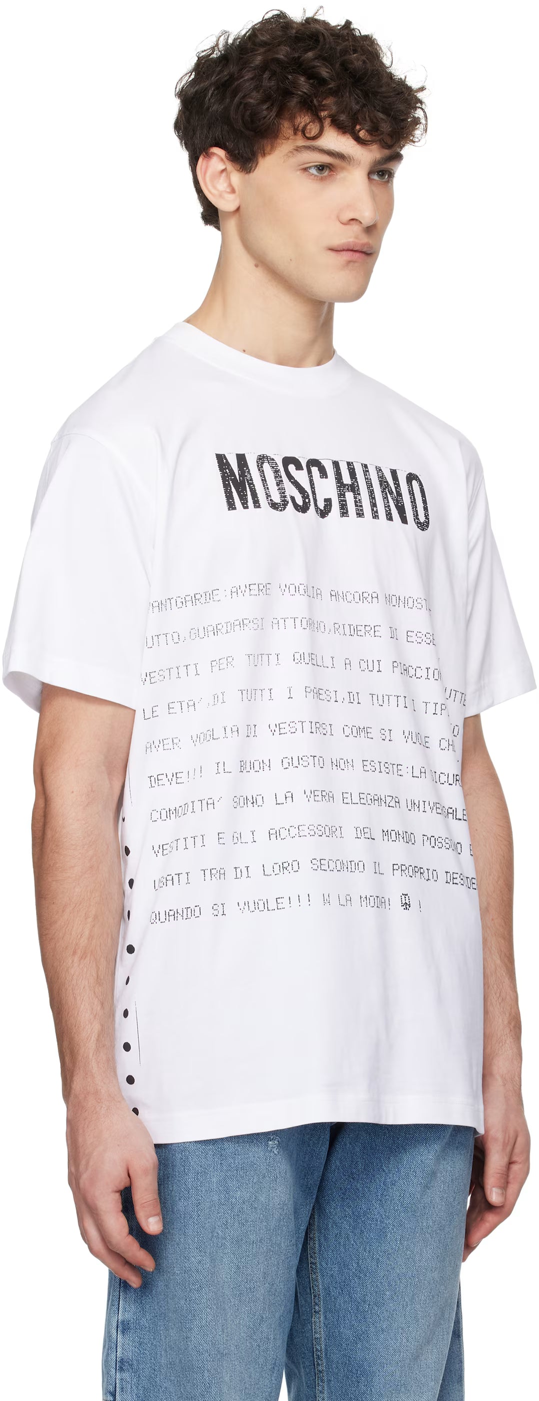 White Message Print T-shirt