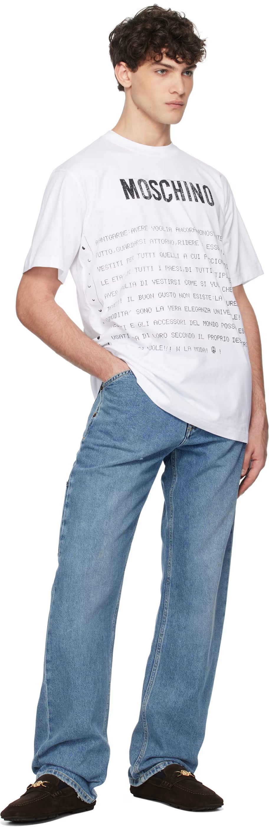 White Message Print T-shirt