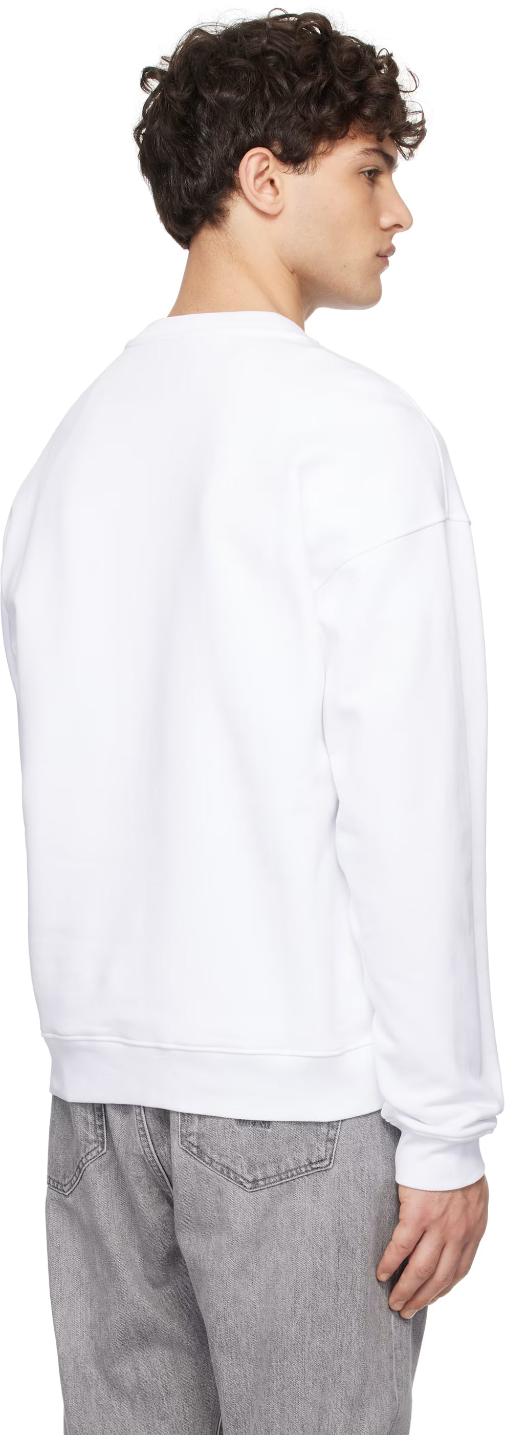 White 'Moschino' Institutional Sweatshirt