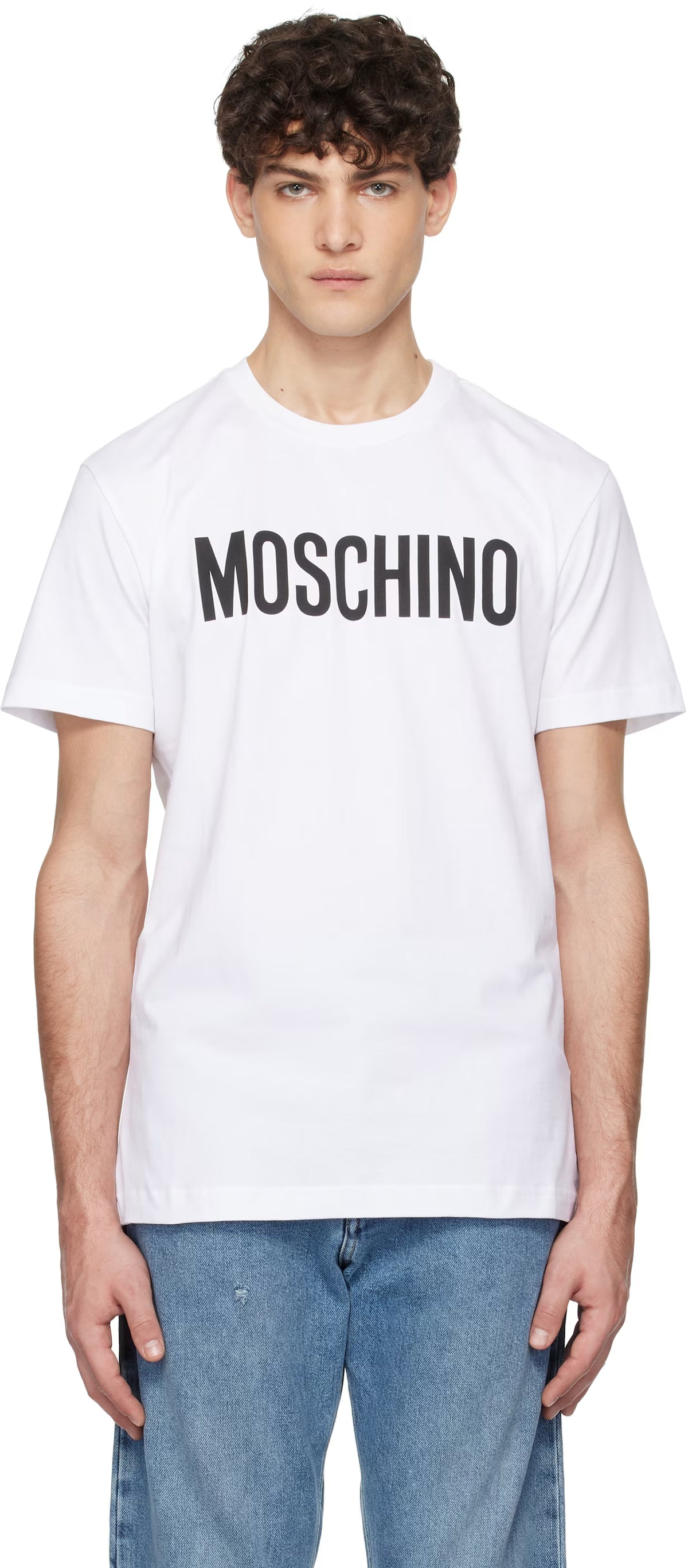 White 'Moschino' Institutional T-shirt
