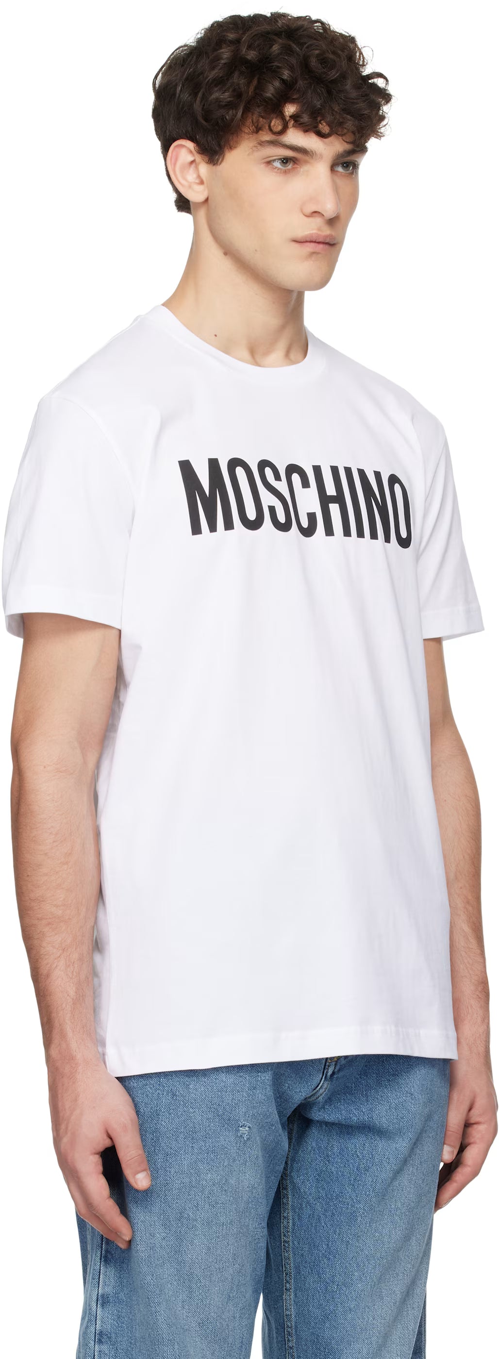 White 'Moschino' Institutional T-shirt