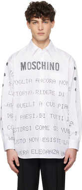 White Poetry Messages Shirt