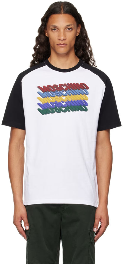 White Printed-Logo T-Shirt