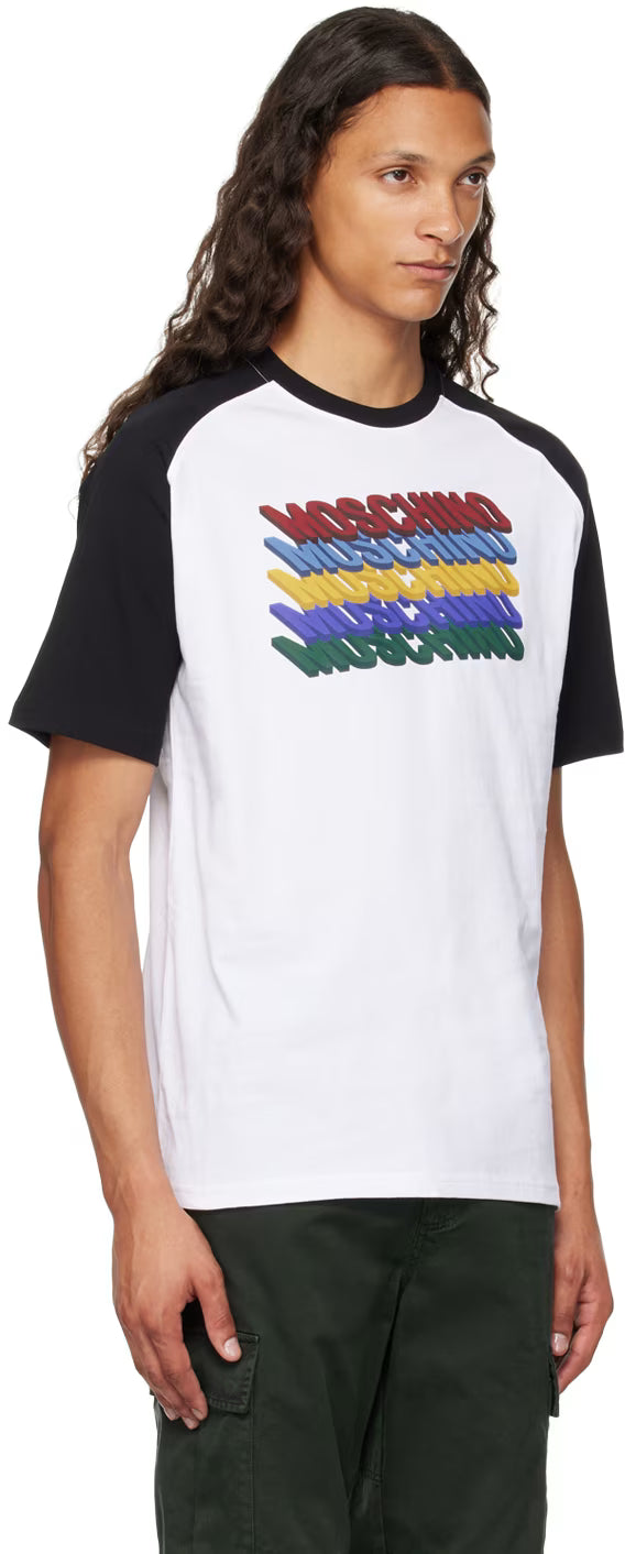 White Printed-Logo T-Shirt