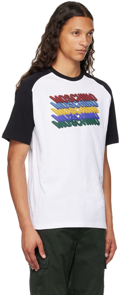 White Printed-Logo T-Shirt