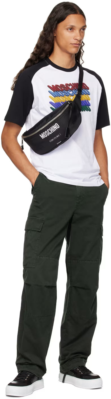 White Printed-Logo T-Shirt