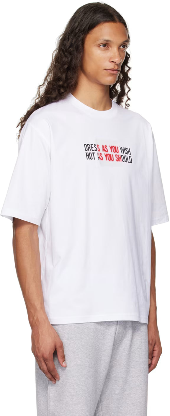 White Printed T-Shirt
