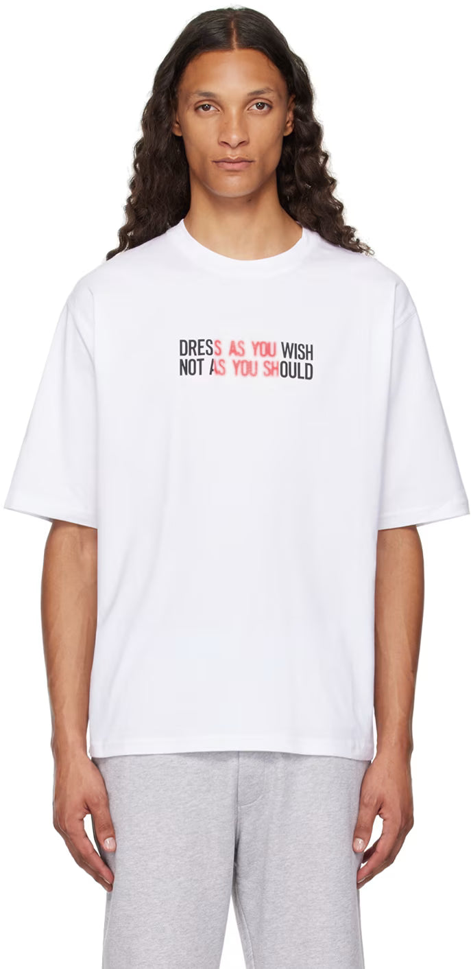 White Printed T-Shirt