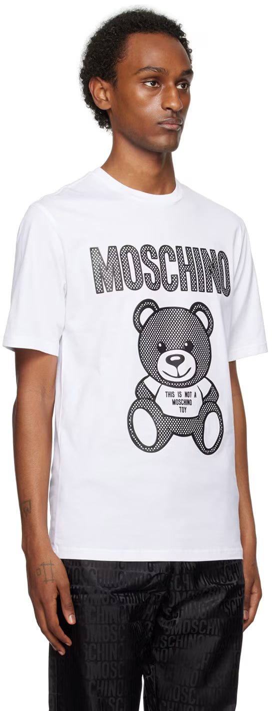 White Teddy Mesh T-Shirt