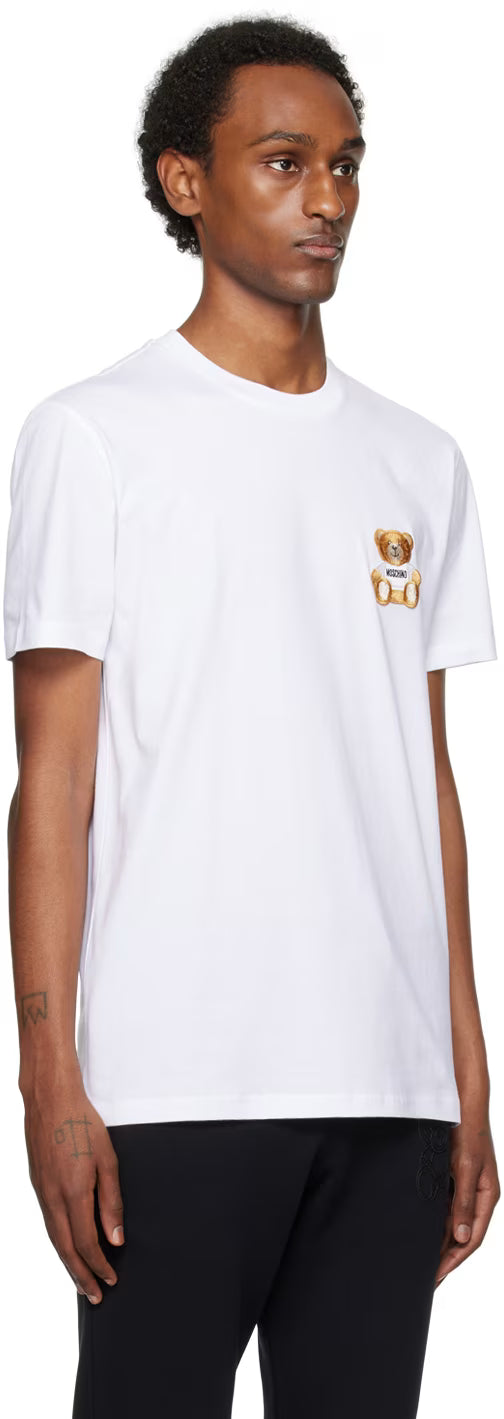 White Teddy Patch T-Shirt