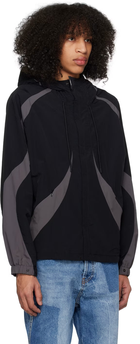 Black Paneled Jacket