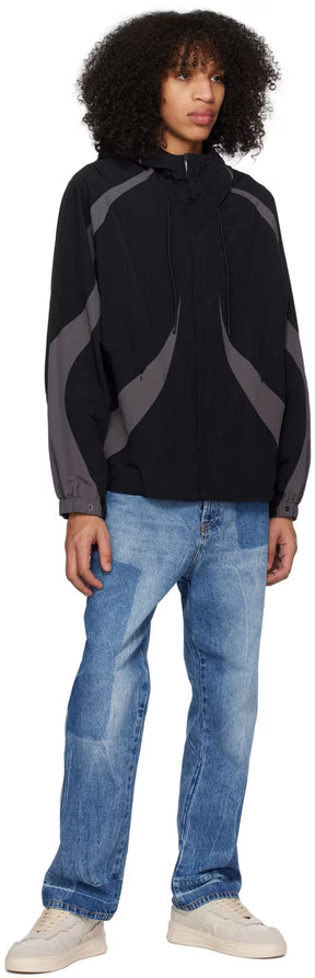 Black Paneled Jacket