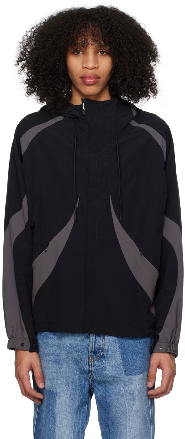 Black Paneled Jacket