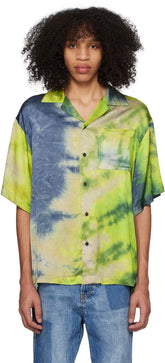 Green & Blue Tie-Dye Shirt