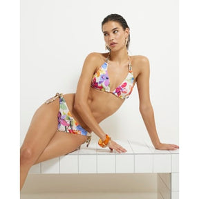 Multi Colour Tropical Print Bikini Bottoms