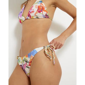 Multi Colour Tropical Print Bikini Bottoms