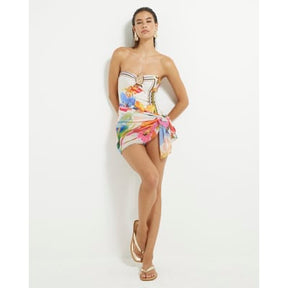 Multi Colour Tropical Print Swimsuit