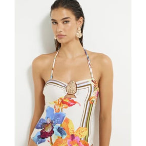 Multi Colour Tropical Print Swimsuit