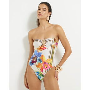 Multi Colour Tropical Print Swimsuit