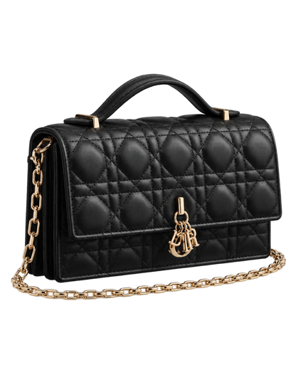 My Dior Mini Bag Black Cannage Lambskin