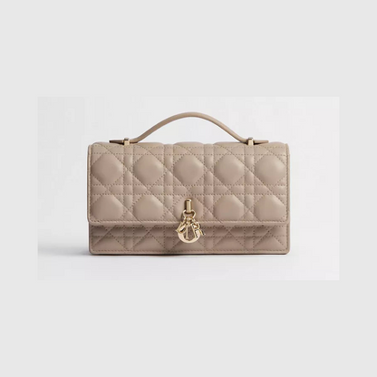 My Dior Mini Bag Powder Beige Cannage Lambskin