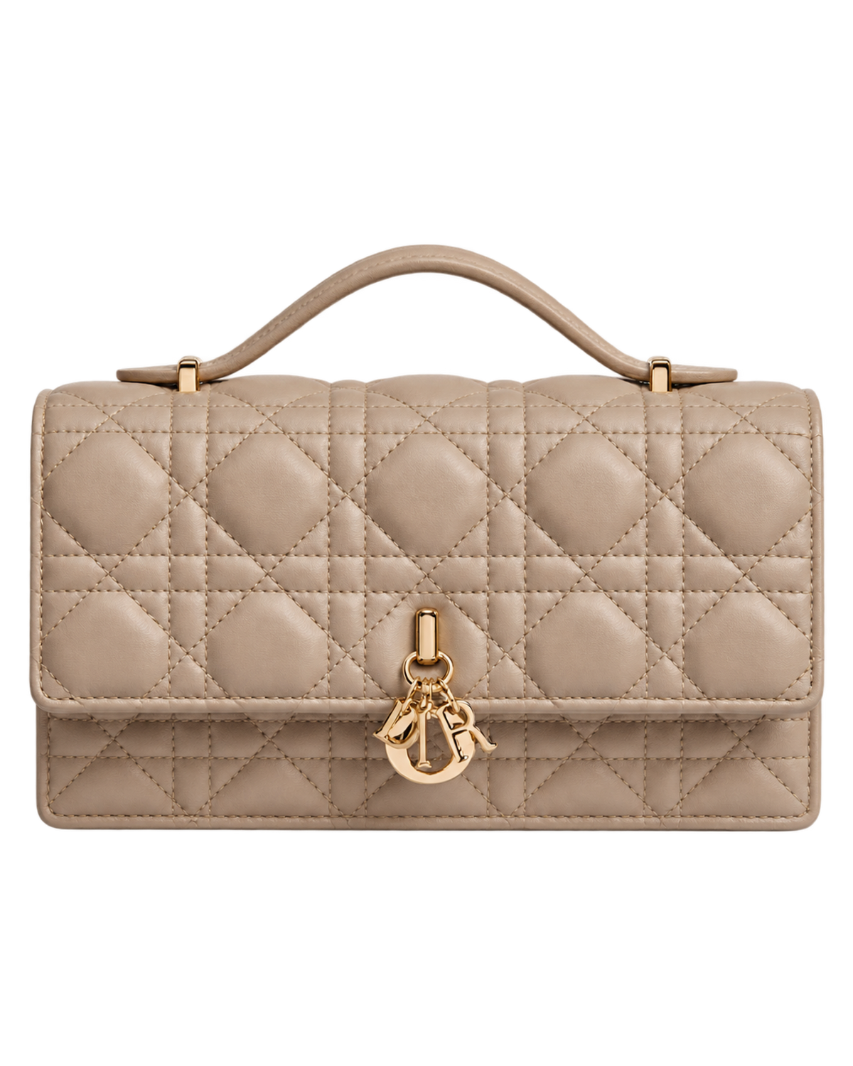 My Dior Mini Bag Powder Beige Cannage Lambskin
