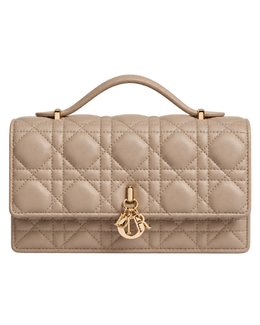My Dior Mini Bag Powder Beige Cannage Lambskin
