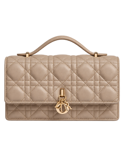 My Dior Mini Bag Powder Beige Cannage Lambskin
