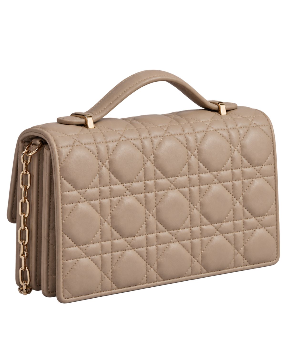 My Dior Mini Bag Powder Beige Cannage Lambskin