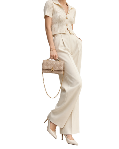 My Dior Mini Bag Powder Beige Cannage Lambskin