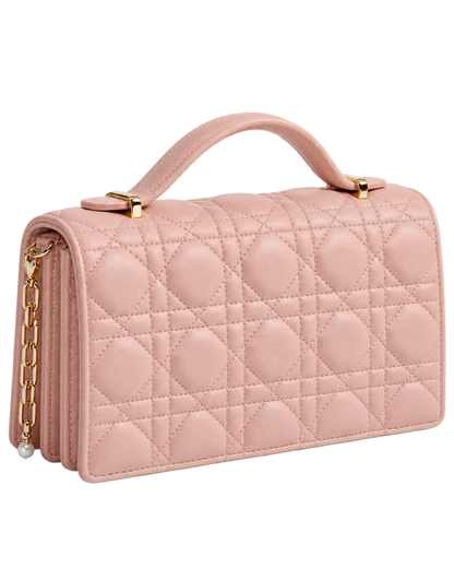 My Dior Mini Bag Powder Pink Cannage Lambskin