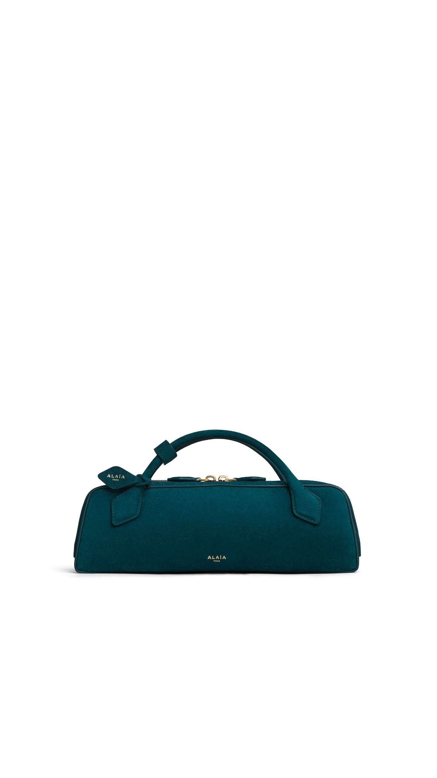 LE TECKEL CLUTCH IN SUEDE
