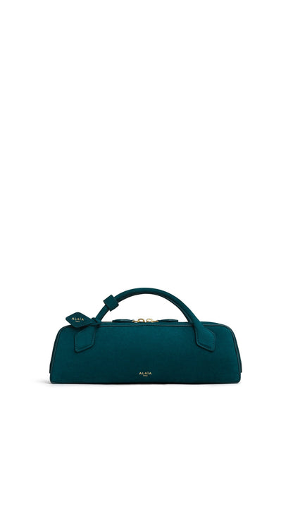 LE TECKEL CLUTCH IN SUEDE