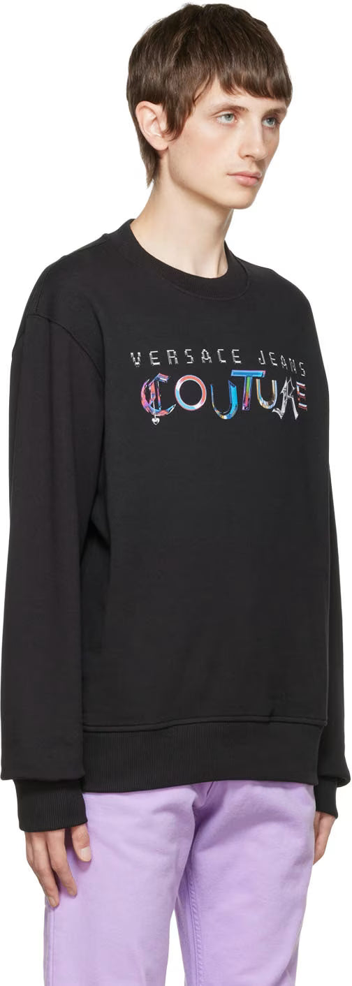 Black Cotton Sweatshirt