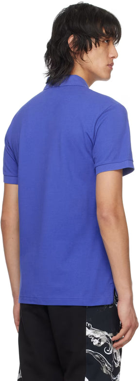 Blue V-Emblem Polo