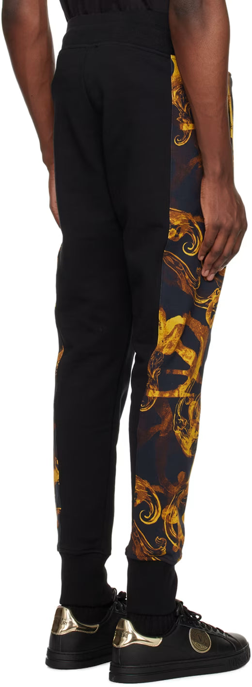 Black Watercolour Couture Sweatpants
