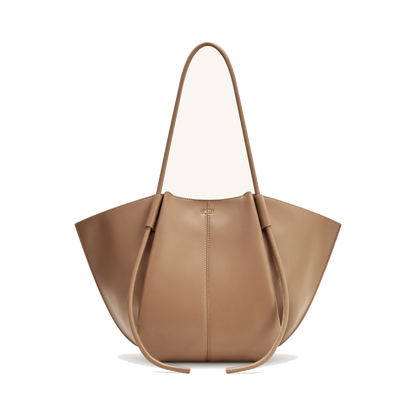 Nala Wide Tote Bag - Clay Brown