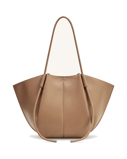 Nala Wide Tote Bag - Clay Brown