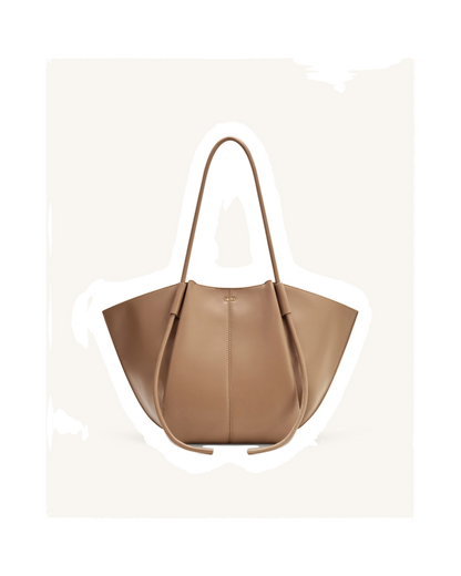 Nala Wide Tote Bag - Clay Brown