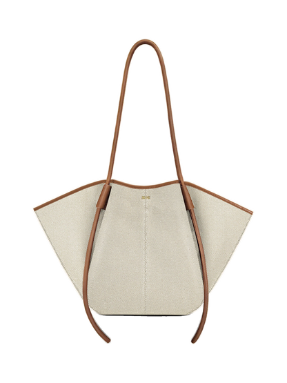 Nala Wide Tote Bag - Clay Brown