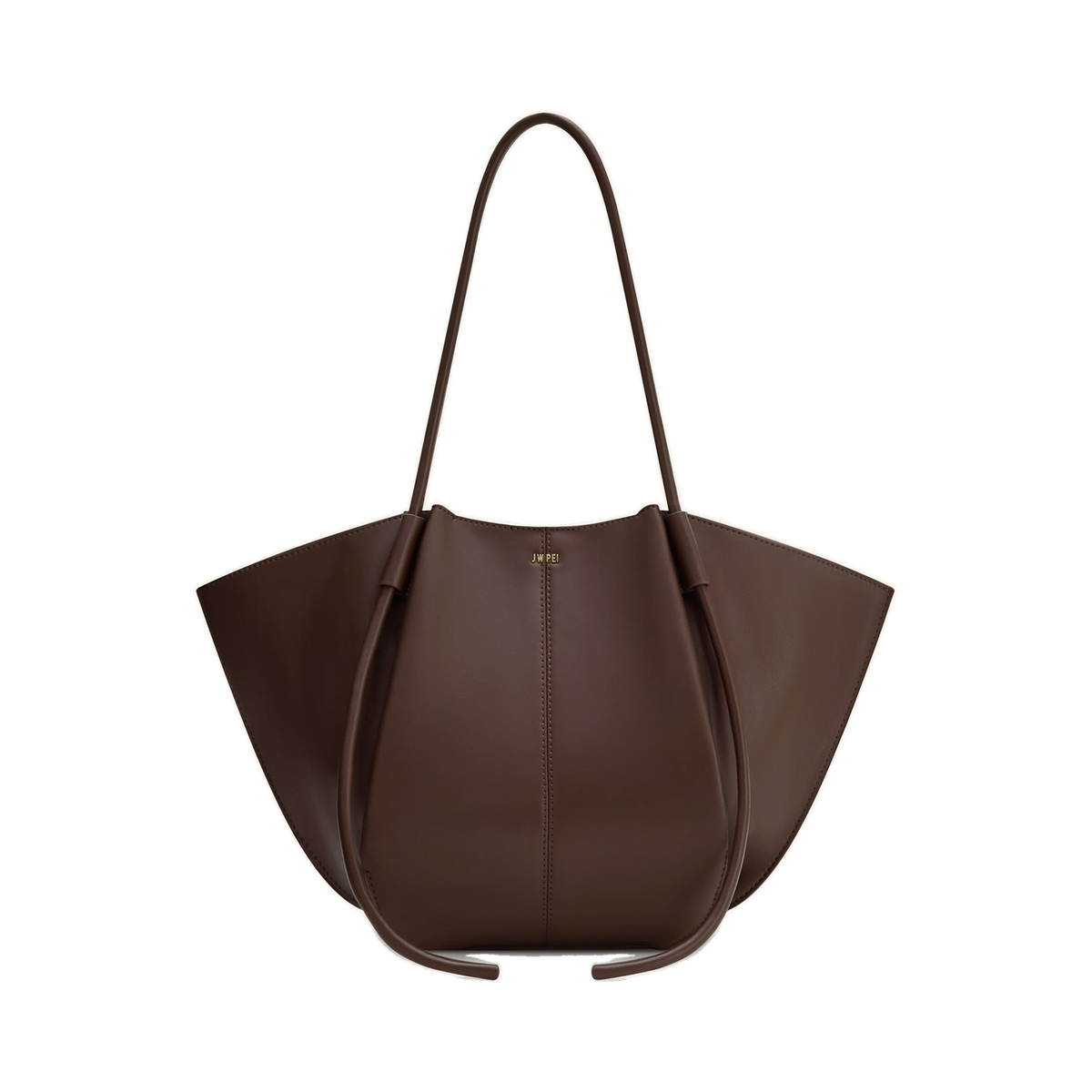 Nala Wide Tote Bag - Deep Brown