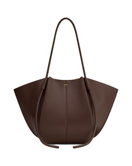 Nala Wide Tote Bag - Deep Brown